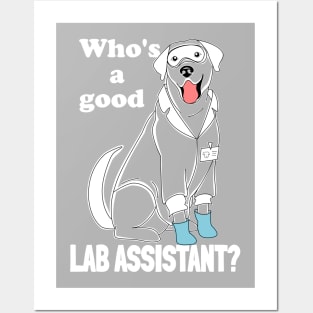 Labrador researcher - Who's a good lab assistant? Posters and Art